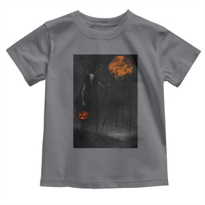 Halloween Wendigo Toddler T Shirt Scary Pumpkin Moon TS10 Charcoal Print Your Wear
