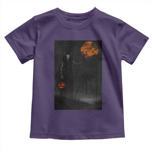 Halloween Wendigo Toddler T Shirt Scary Pumpkin Moon TS10 Purple Print Your Wear