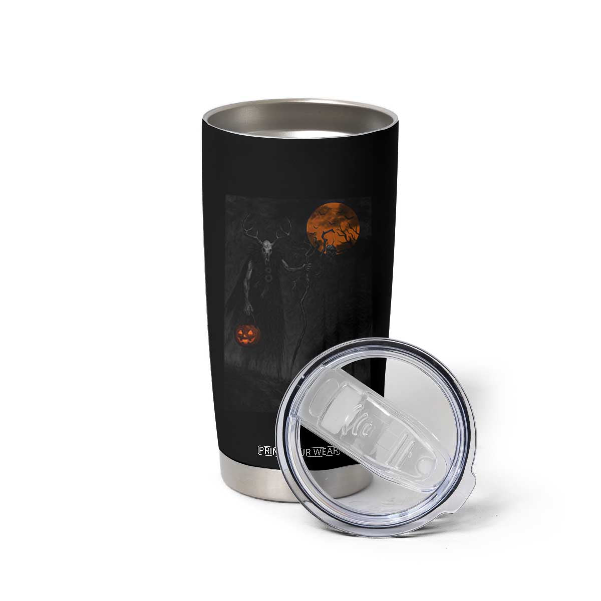 Halloween Wendigo Tumbler Cup Scary Pumpkin Moon TS10 Print Your Wear