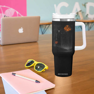 Halloween Wendigo Tumbler With Handle Scary Pumpkin Moon TS10 Print Your Wear