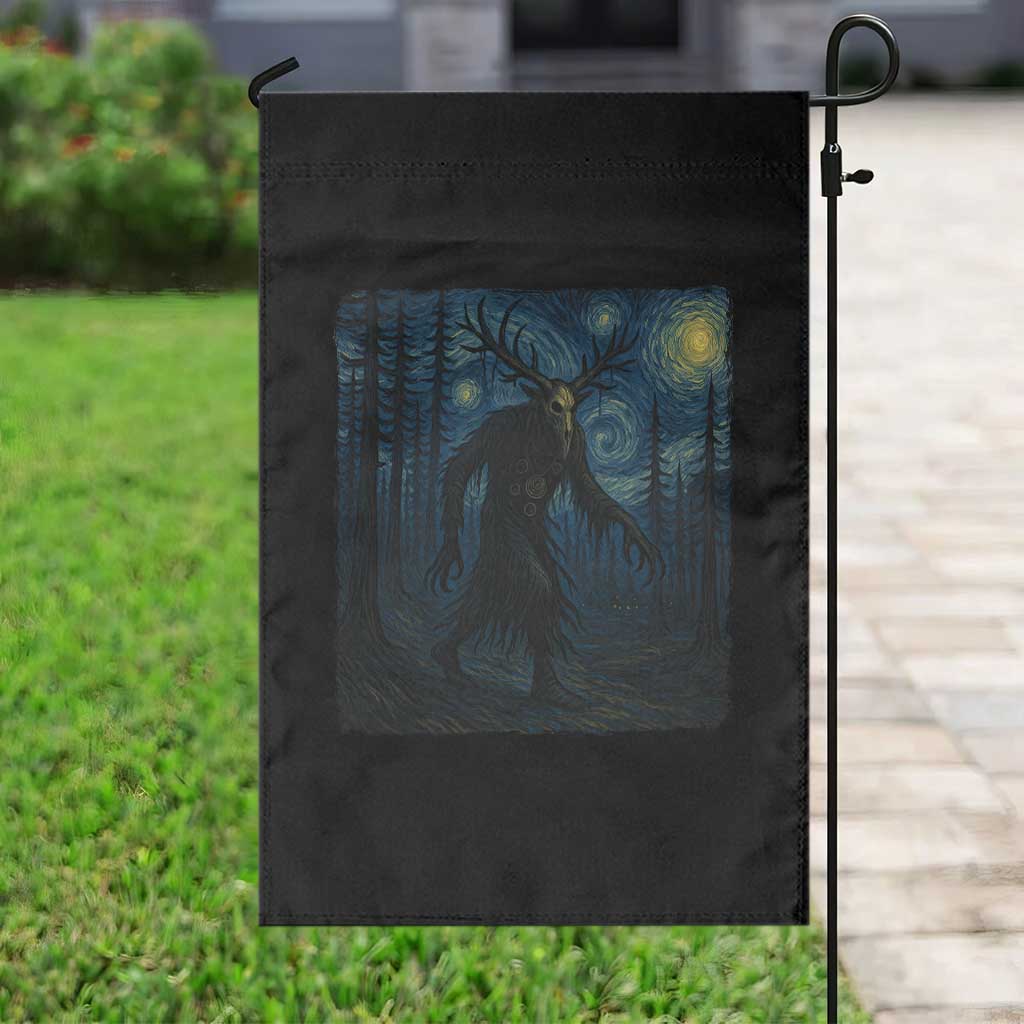 Wendigo Starry Night Garden Flag Van Gogh Dark Fantasy Cryptid Lovers TS10 Print Your Wear