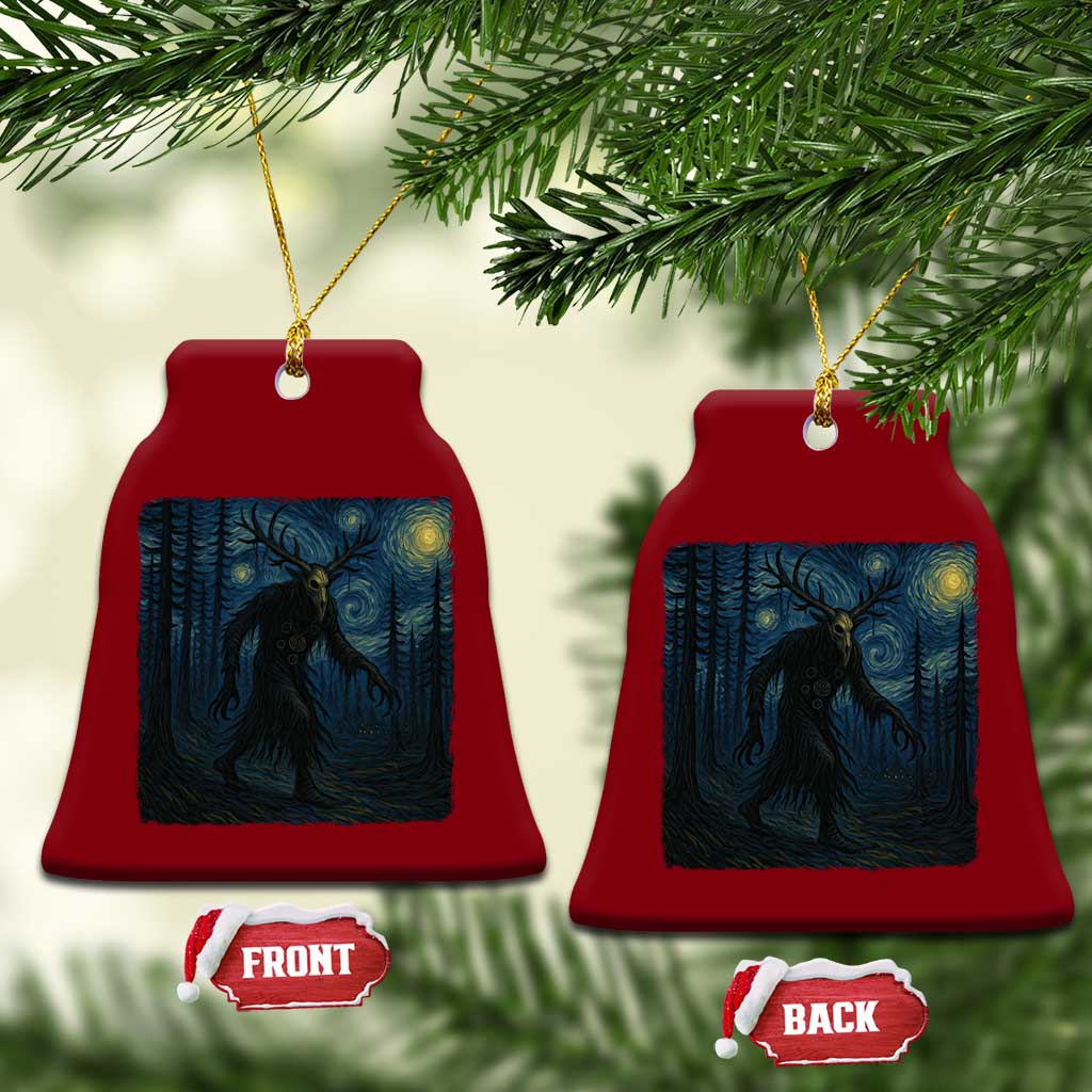 Wendigo Starry Night Ceramic Ornament Van Gogh Dark Fantasy Cryptid Lovers TS10 Print Your Wear