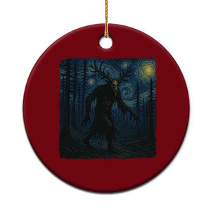 Wendigo Starry Night Ceramic Ornament Van Gogh Dark Fantasy Cryptid Lovers TS10 1pc Red Print Your Wear