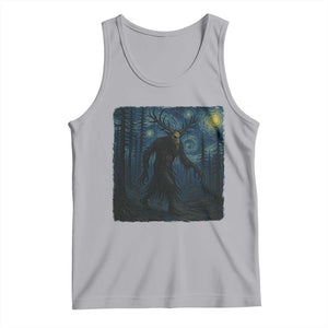 Wendigo Starry Night Tank Top Van Gogh Dark Fantasy Cryptid Lovers TS10 Athletic Heather Print Your Wear