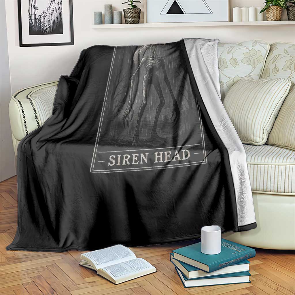 Siren Head Throw Blanket Tarot Card Horror American Cryptid TS10 Print Your Wear