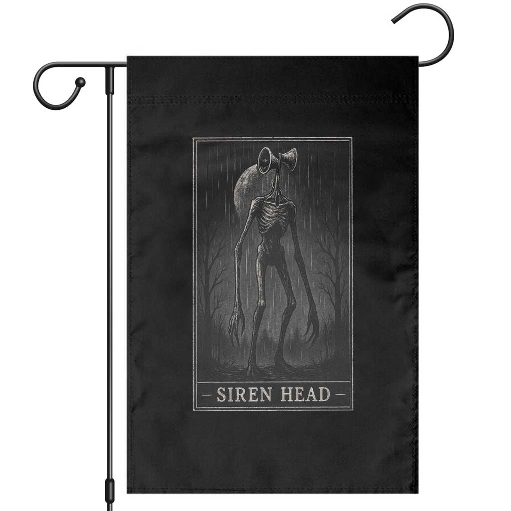 Siren Head Garden Flag Tarot Card Horror American Cryptid TS10 Black Print Your Wear