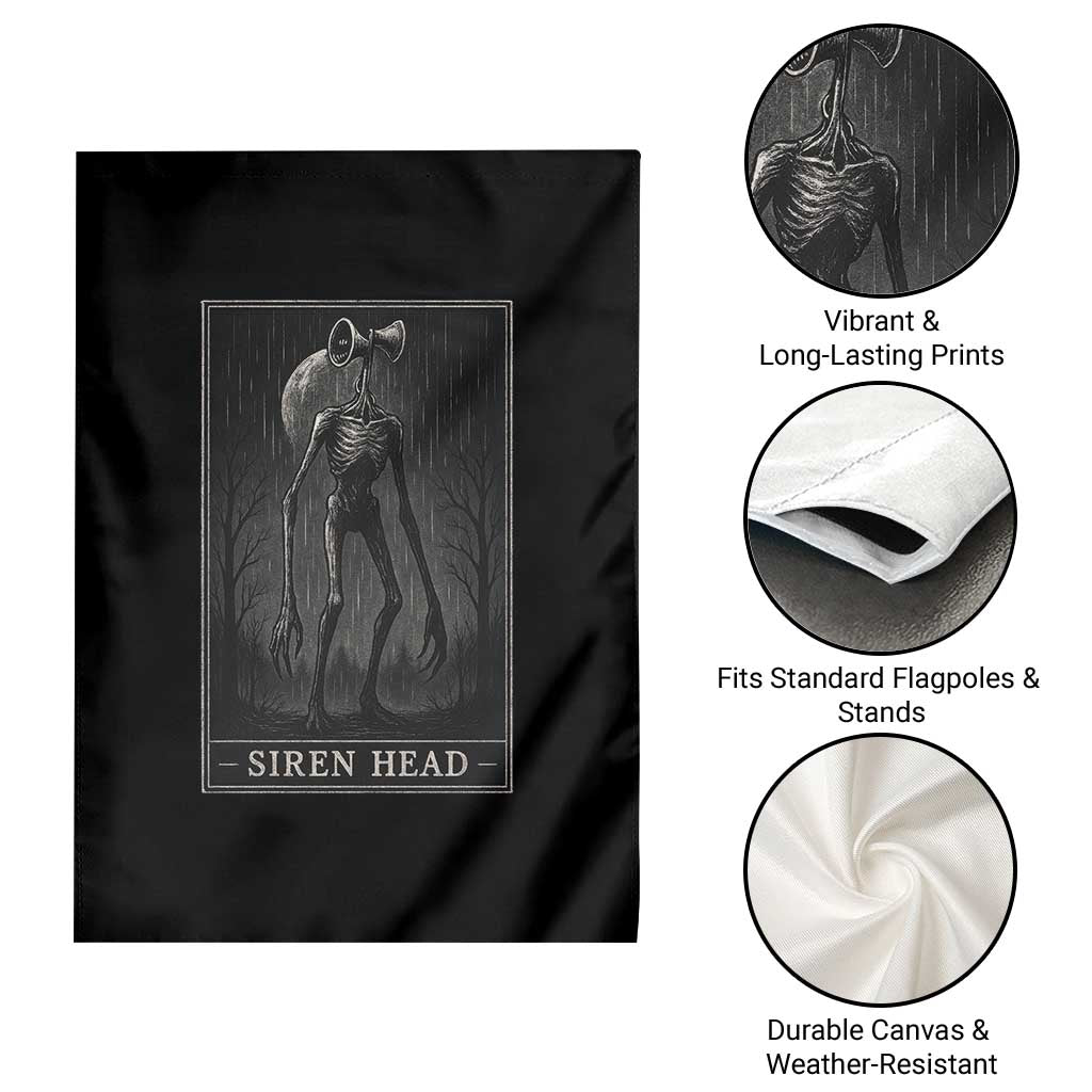 Siren Head Garden Flag Tarot Card Horror American Cryptid TS10 Print Your Wear