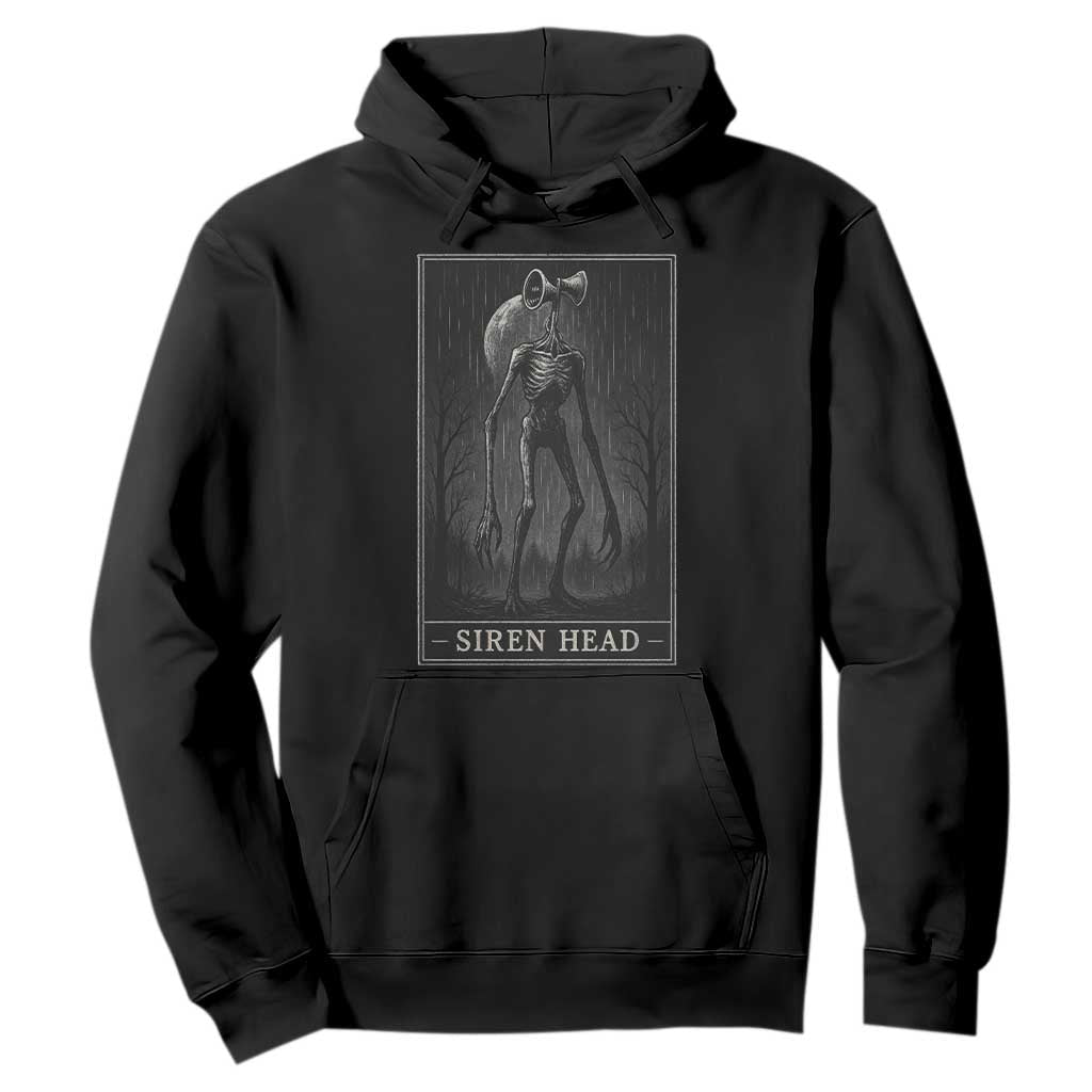 Siren Head Hoodie Tarot Card Horror American Cryptid TS10 Black Print Your Wear