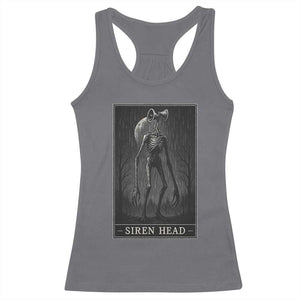 Siren Head Racerback Tank Top Tarot Card Horror American Cryptid TS10 Charcoal Print Your Wear