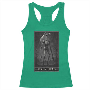 Siren Head Racerback Tank Top Tarot Card Horror American Cryptid TS10 Irish Green Print Your Wear