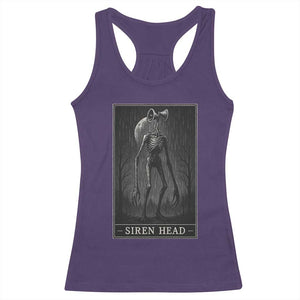 Siren Head Racerback Tank Top Tarot Card Horror American Cryptid TS10 Purple Print Your Wear