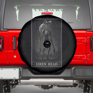 Siren Head Spare Tire Cover Tarot Card Horror American Cryptid TS10 Black Print Your Wear
