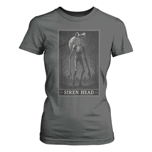 Siren Head T Shirt For Women Tarot Card Horror American Cryptid TS10 Dark Heather Print Your Wear