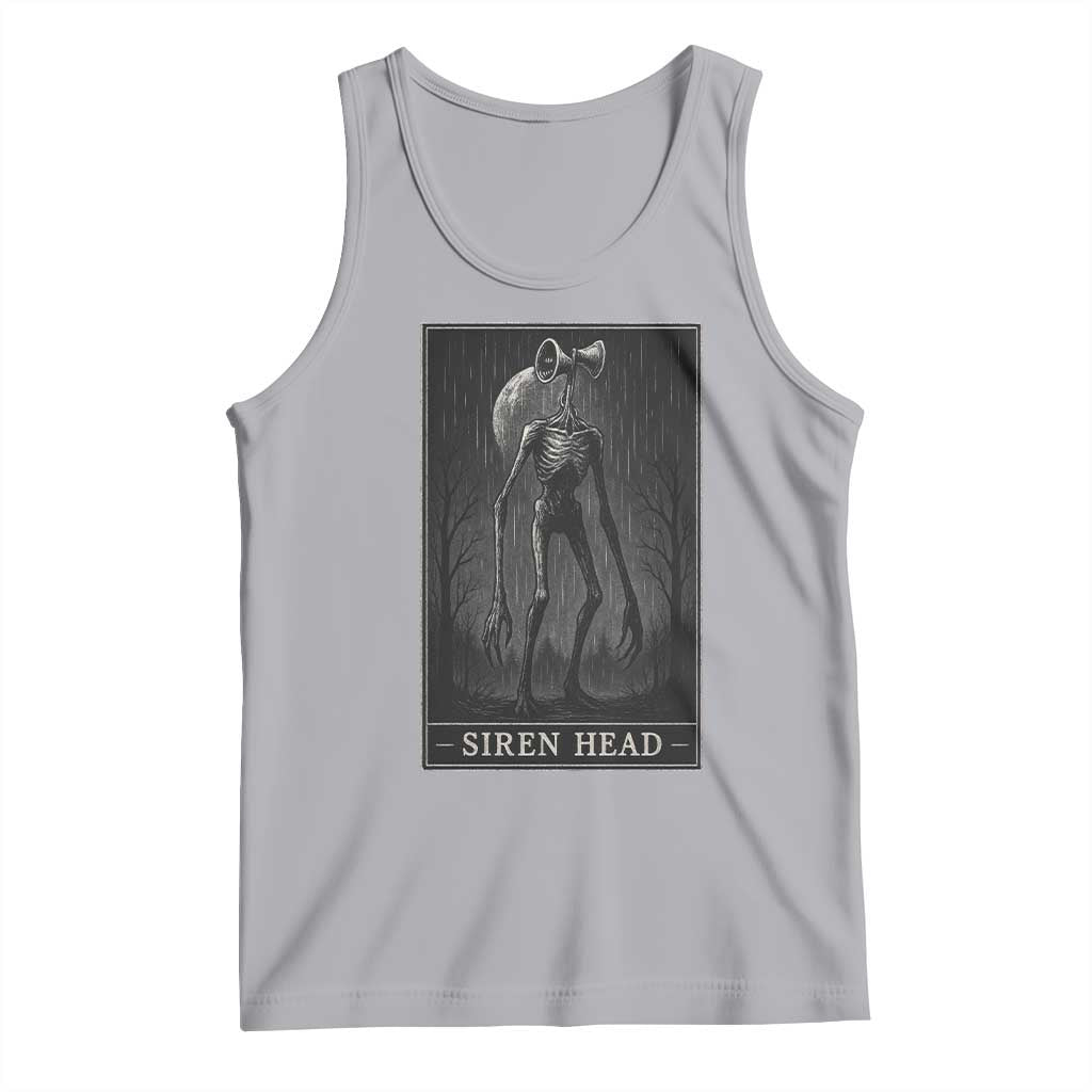 Siren Head Tank Top Tarot Card Horror American Cryptid TS10 Athletic Heather Print Your Wear