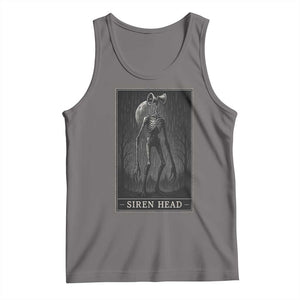 Siren Head Tank Top Tarot Card Horror American Cryptid TS10 Deep Heather Print Your Wear