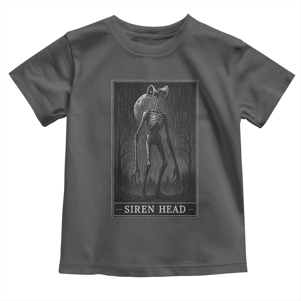 Siren Head Toddler T Shirt Tarot Card Horror American Cryptid TS10 Dark Heather Print Your Wear