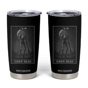 Siren Head Tumbler Cup Tarot Card Horror American Cryptid TS10 Black Print Your Wear