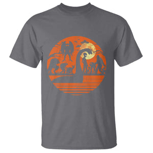 Cryptid Monsters T Shirt Bigfoot Loch Ness Monster Mothman Aliens Weirdcore Folk Horror TS10 Charcoal Print Your Wear