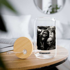 Bigfoot Alien Loch Ness Monster Glass Can Funny Cryptid UFO Selfie Sasquatch Rock On TS10 Print Your Wear