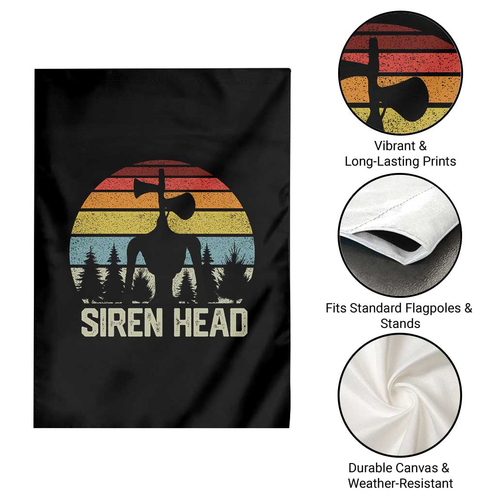 Siren Head Garden Flag Retro American Cryptid TS10 Print Your Wear