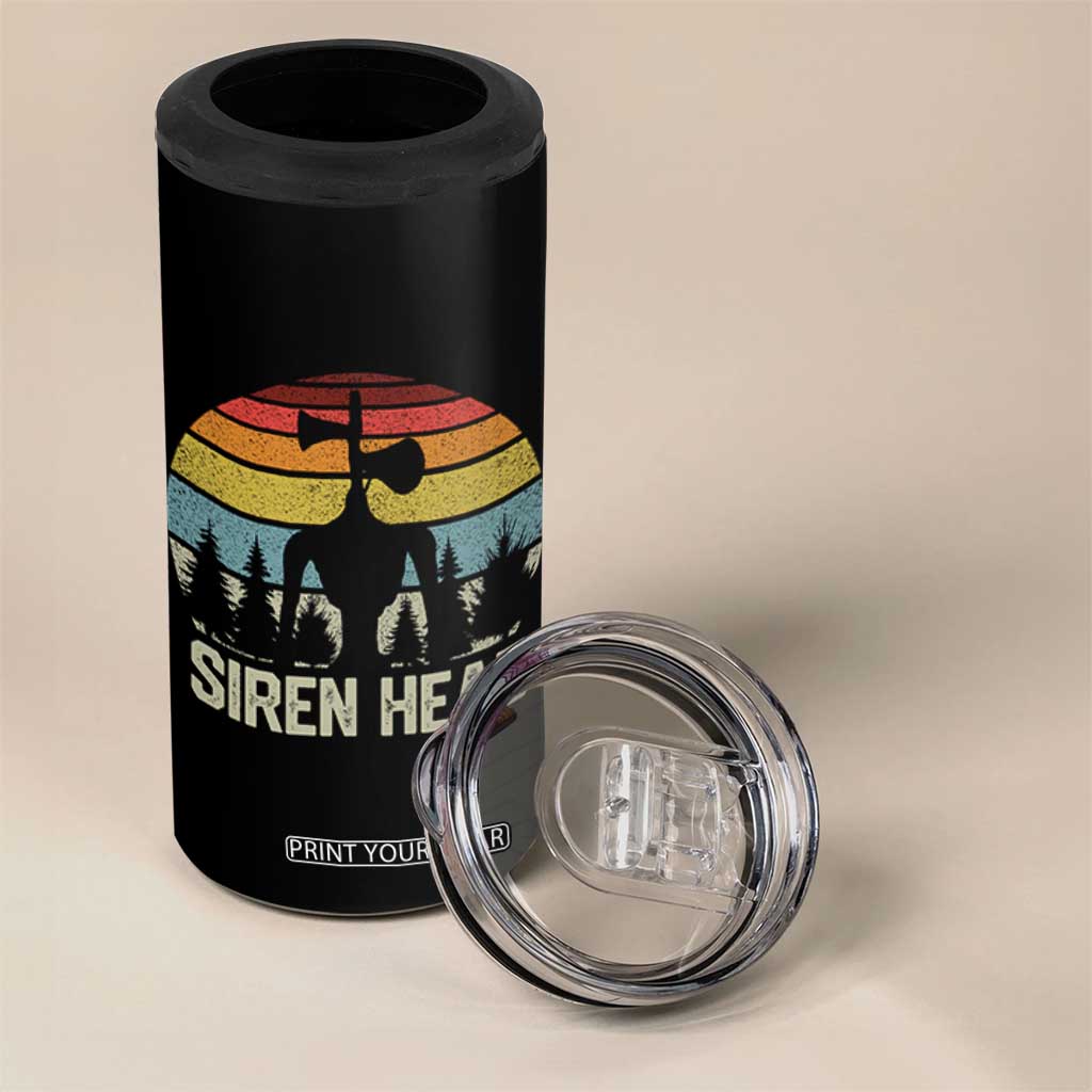 Siren Head 4 in 1 Can Cooler Tumbler Retro American Cryptid TS10 Print Your Wear