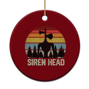 Siren Head Ceramic Ornament Retro American Cryptid TS10 1pc Red Print Your Wear