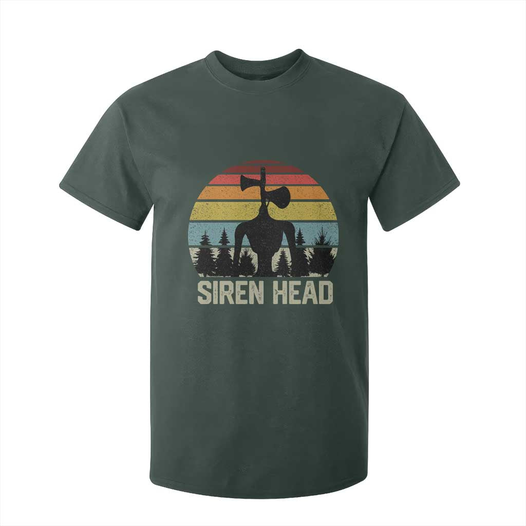 Siren Head T Shirt For Kid Retro American Cryptid TS10 Dark Forest Green Print Your Wear