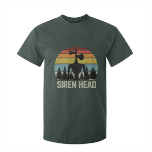 Siren Head T Shirt For Kid Retro American Cryptid TS10 Dark Forest Green Print Your Wear