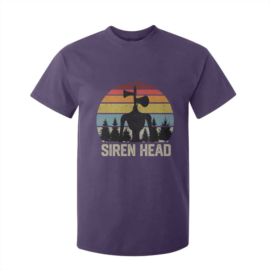 Siren Head T Shirt For Kid Retro American Cryptid TS10 Purple Print Your Wear
