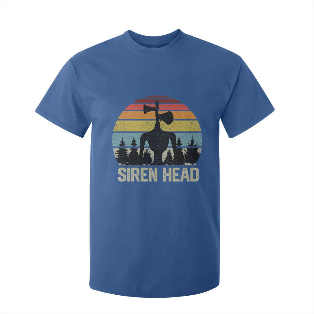 Siren Head T Shirt For Kid Retro American Cryptid TS10 Royal Blue Print Your Wear