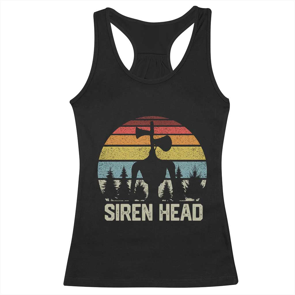 Siren Head Racerback Tank Top Retro American Cryptid TS10 Black Print Your Wear