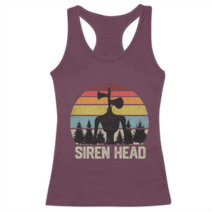 Siren Head Racerback Tank Top Retro American Cryptid TS10 Maroon Print Your Wear
