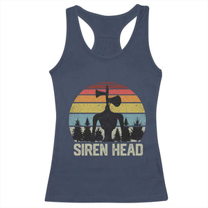Siren Head Racerback Tank Top Retro American Cryptid TS10 Navy Print Your Wear