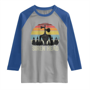 Siren Head Raglan Shirt Retro American Cryptid TS10 Sport Gray Royal Print Your Wear