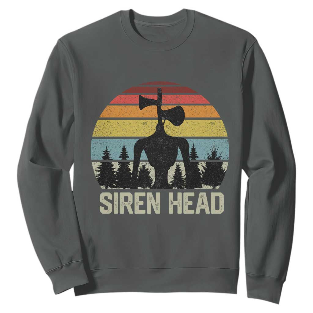 Siren Head Sweatshirt Retro American Cryptid TS10 Dark Heather Print Your Wear