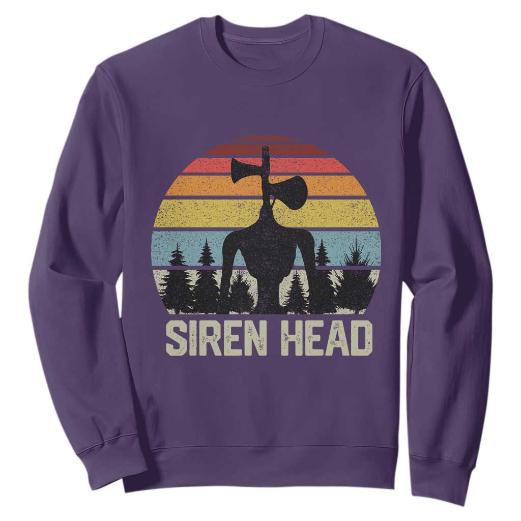 Siren Head Sweatshirt Retro American Cryptid TS10 Purple Print Your Wear