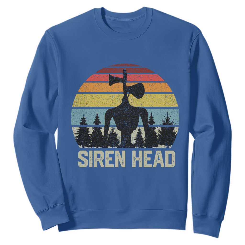 Siren Head Sweatshirt Retro American Cryptid TS10 Royal Blue Print Your Wear