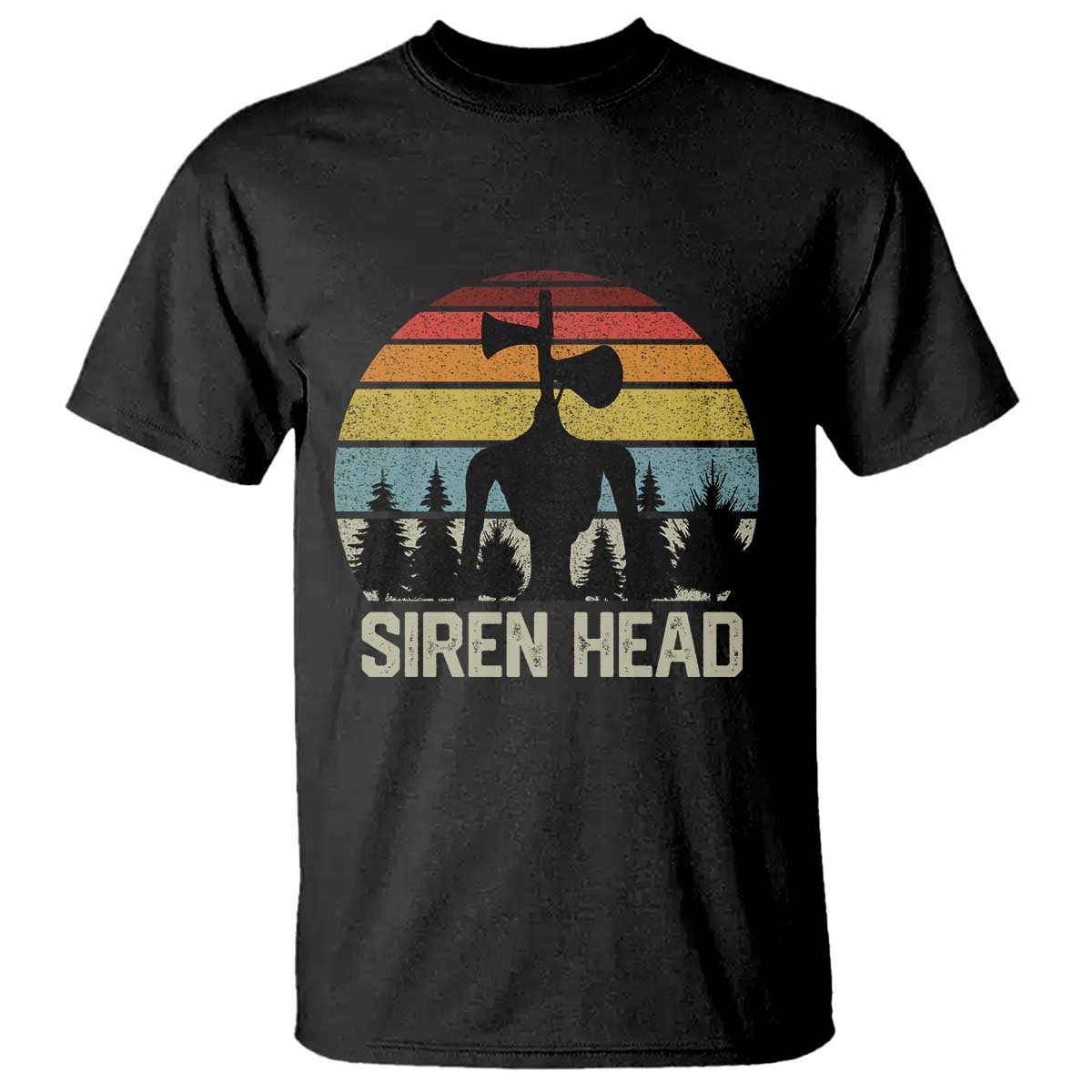 Siren Head T Shirt Retro American Cryptid TS10 Black Print Your Wear