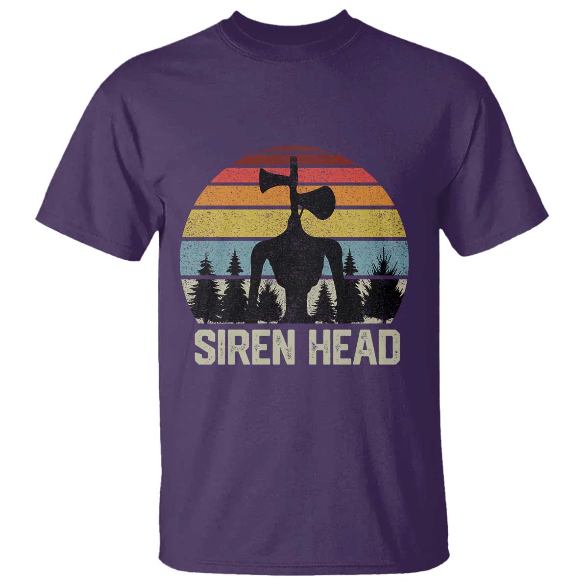 Siren Head T Shirt Retro American Cryptid TS10 Purple Print Your Wear