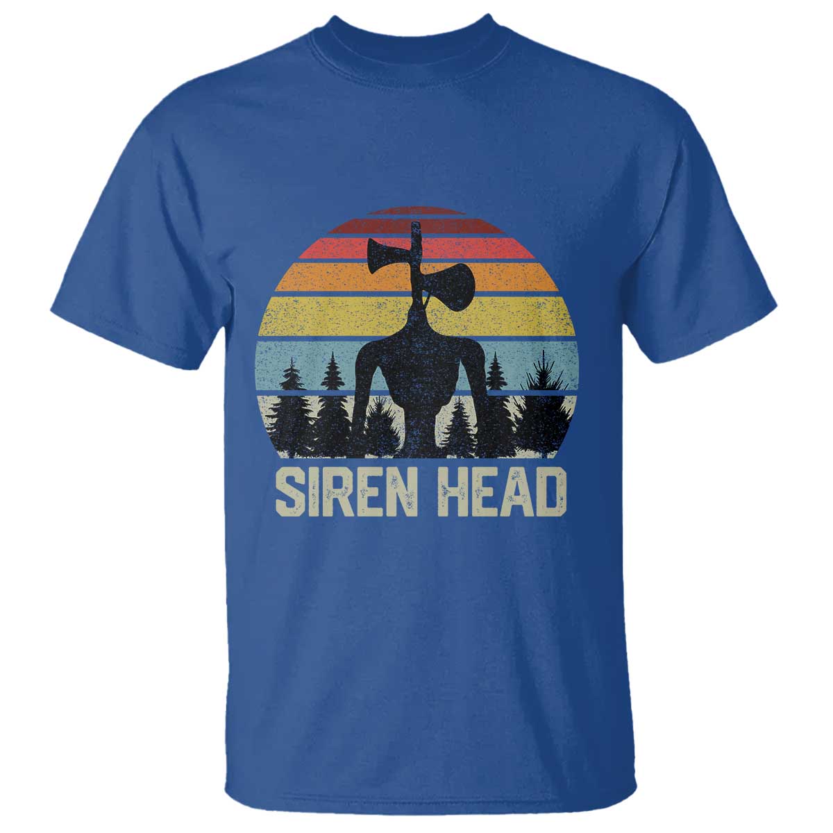 Siren Head T Shirt Retro American Cryptid TS10 Royal Blue Print Your Wear