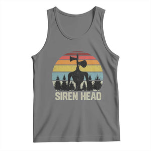 Siren Head Tank Top Retro American Cryptid TS10 Black Heather Print Your Wear