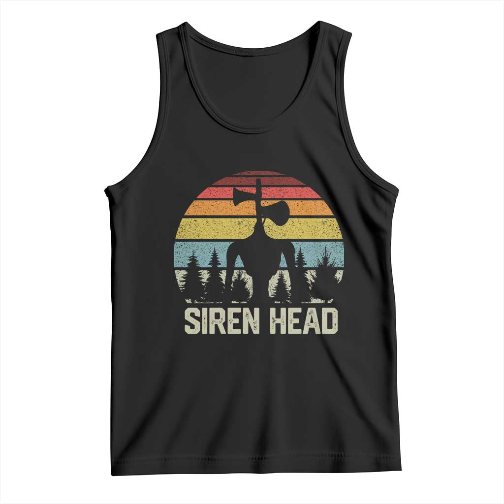 Siren Head Tank Top Retro American Cryptid TS10 Black Print Your Wear