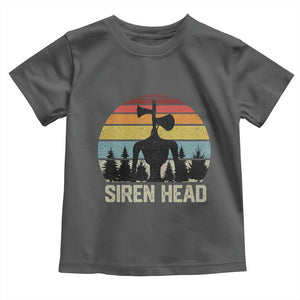 Siren Head Toddler T Shirt Retro American Cryptid TS10 Dark Heather Print Your Wear