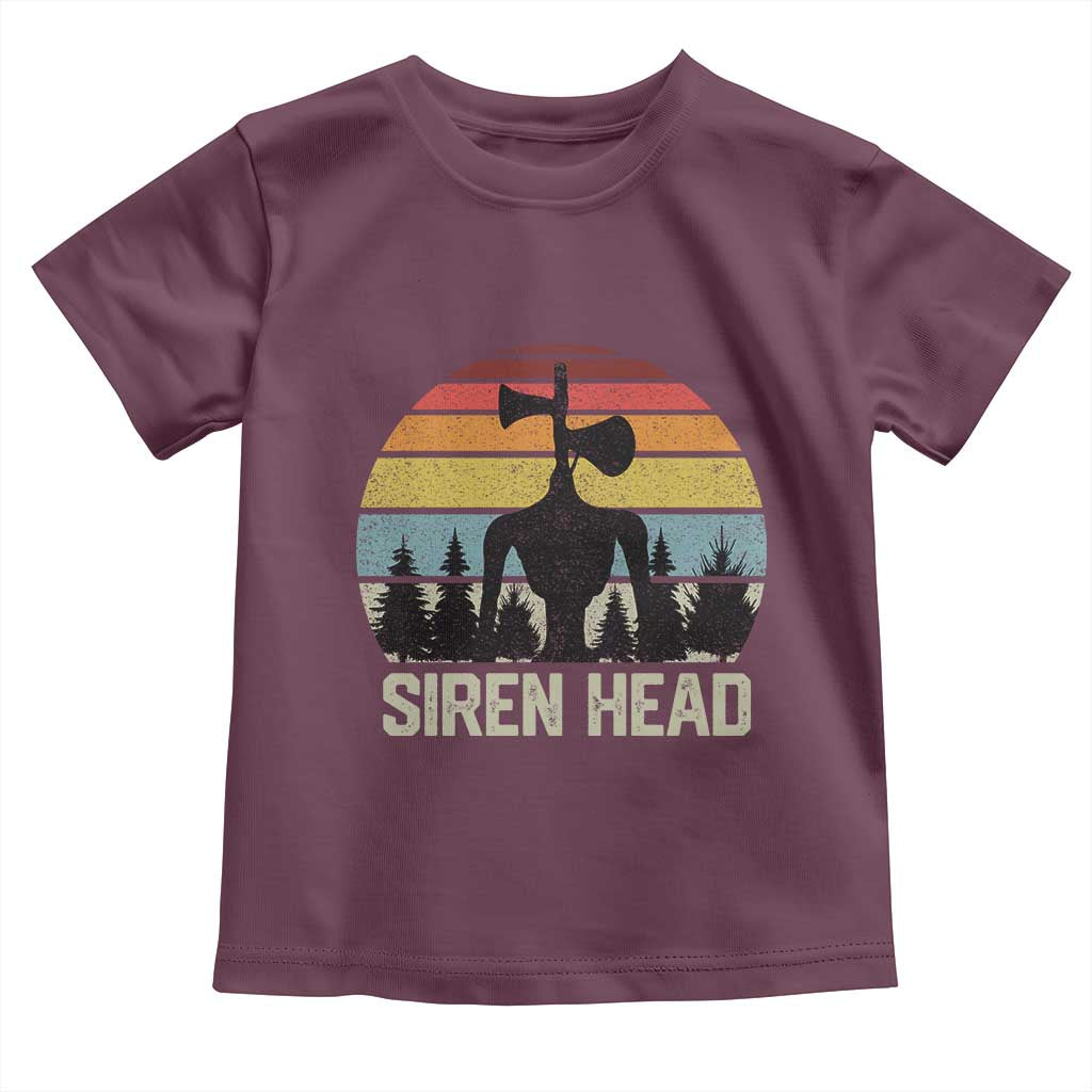 Siren Head Toddler T Shirt Retro American Cryptid TS10 Maroon Print Your Wear