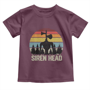Siren Head Toddler T Shirt Retro American Cryptid TS10 Maroon Print Your Wear