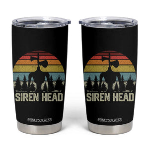Siren Head Tumbler Cup Retro American Cryptid TS10 Black Print Your Wear