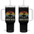 Siren Head Tumbler With Handle Retro American Cryptid TS10 One Size: 40 oz Black Print Your Wear