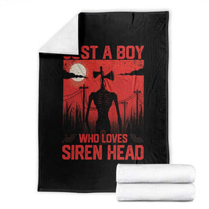 Siren Head Throw Blanket American Cryptid Lovers Boy TS10 Black Print Your Wear
