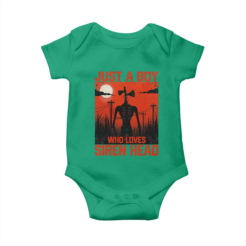 Siren Head Baby Onesie American Cryptid Lovers Boy TS10 Irish Green Print Your Wear