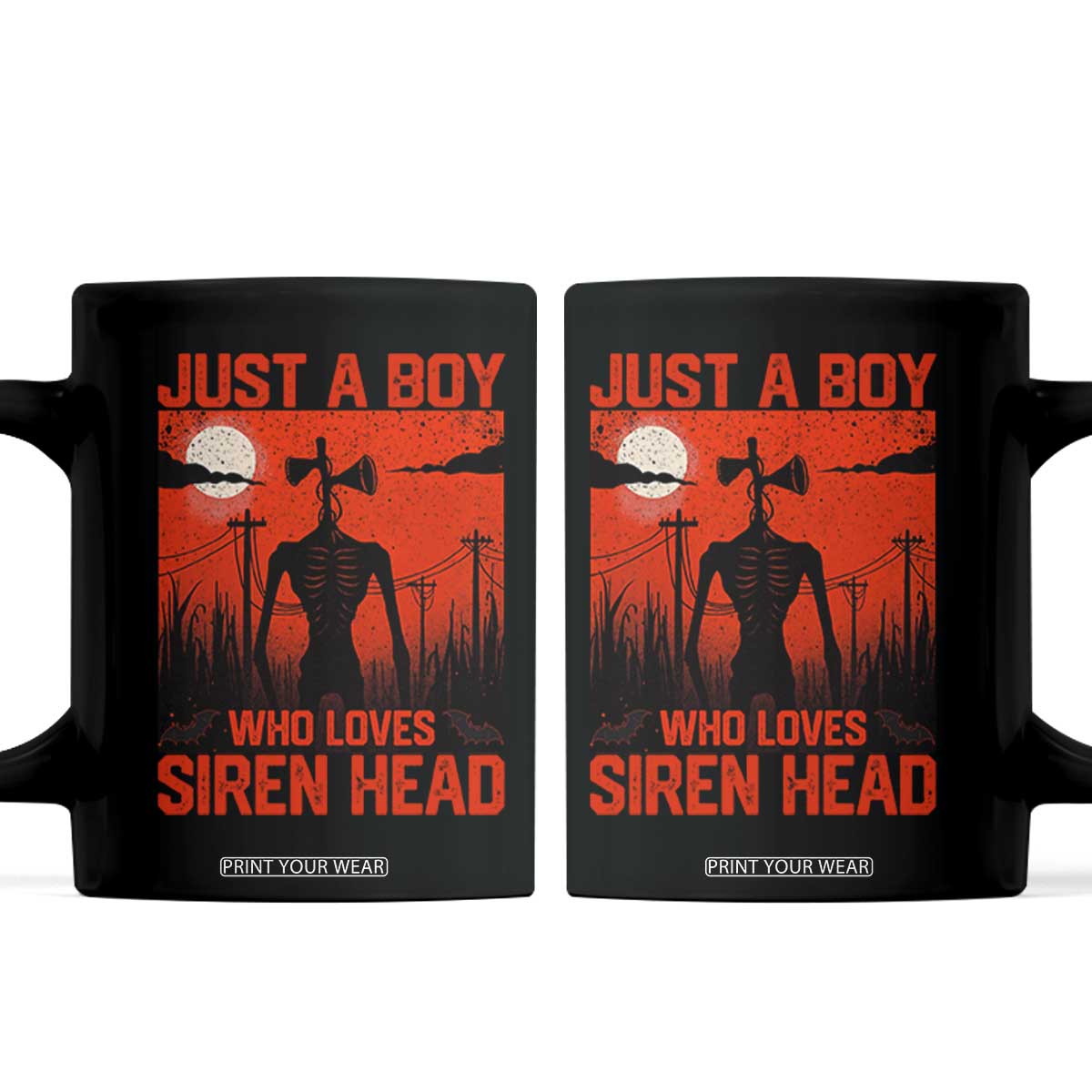 Siren Head Coffee Mug American Cryptid Lovers Boy TS10 Black Print Your Wear